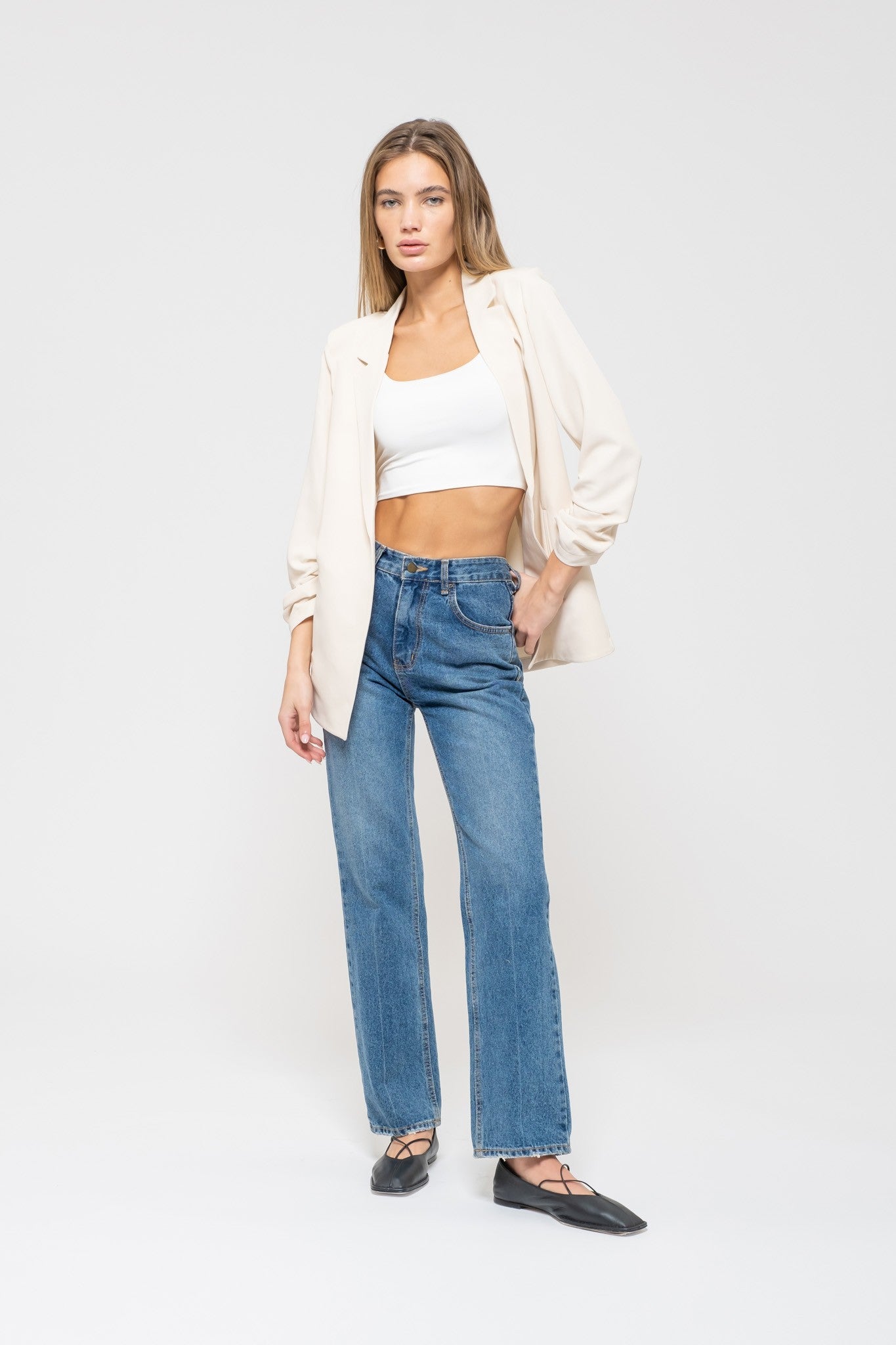 The Ella Blazer - Cream