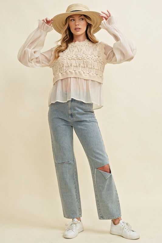 The Celeste Crochet Top
