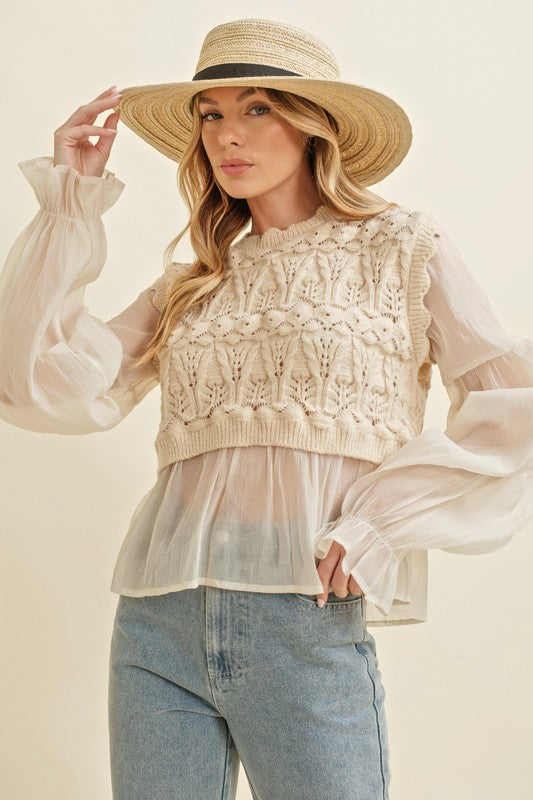The Celeste Crochet Top