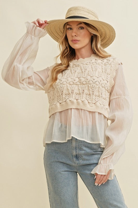 The Celeste Crochet Top