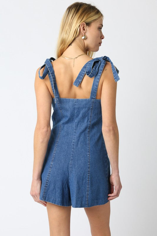 Michelle Denim Romper