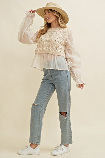 The Celeste Crochet Top