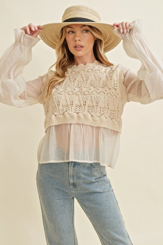 The Celeste Crochet Top