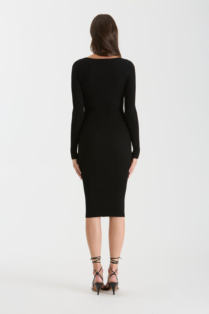 The Henley Rib Knit Dress