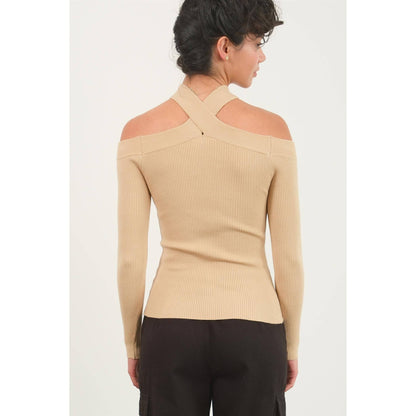 The Reiss Halter Top - Taupe
