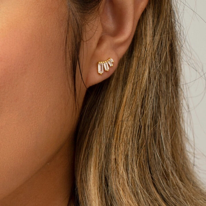 Minimalist Marquise Studs